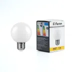                  Лампа светодиодная LED 1вт Е27 белый 2700К (шар)
               