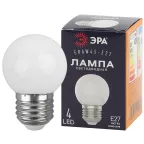                  Лампа светодиодная для Белт-Лайт диод. шар, бел., 4SMD, 1W, E27 ERAW45-E27 LED Р45-1W-E27
               