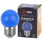                  Лампа светодиодная для Белт-Лайт диод. шар син., 4SMD, 1W, E27 ERABL45-E27 LED Р45-1W-E27
               