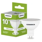                  Лампа светодиодная MR16 софит 10Вт 230В 4000К GU5.3 GENERICA
               