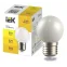 LIGHTING Лампа светодиодная декоративная G60 шар 3Вт 230В теплый белый E27 IEK