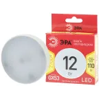 Лампа светодиодная GX53 12Вт таблетка теплый белый свет RED LINE LED GX-12W-827-GX53 R ЭРА