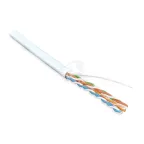 Витая пара U/UTP кат 5e 4 пары AWG24 solid IN LSZH нг(А)-HF белый 100м