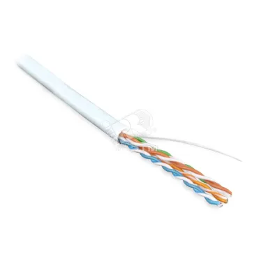 Витая пара U/UTP кат 5e 4 пары AWG24 solid IN LSZH нг(А)-HF белый 100м