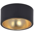 LIGHTING Светильник 4017 накладной потолочный под лампу GX53 черный/золото IEK