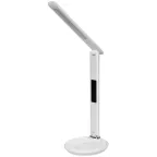 LIGHTING Светильник светодиодный настольный 2011 7Вт на подставке QI-заряд USB-выход кожа белый IEK