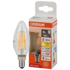 Лампа светодиодная филаментная LED Star Свеча 6Вт (замена 75Вт), 750Лм, 2700К, цоколь E14 OSRAM