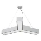                  Светильник светодиодный Geometria Igrek SPO-143-W-40K-056 56Вт 4000К 3700Лм IP40 900*900*80 белый подвесной
               
