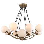                  Люстра Dina 4099-309 9 х Е14 40 Вт дизайн
               