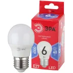                  Лампа светодиодная LED P45-6W-865-E27 R (диод, шар, 6Вт, хол, E27) (10/100/3600)
               