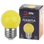                  Лампа светодиодная для Белт-Лайт диод. шар, желт., 4SMD, 1W, E27 ERAYL45-E27 LED Р45-1W-E27
               