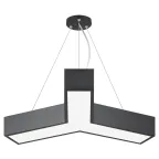                  Светильник LED Geometria Igrek SPO-141-B-40K-028 28Вт 4000K 1750Лм IP40 600*80 черный подвесной драйвер внутри
               