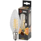 Лампа светодиодная филаментная F-LED BTW-5W-827-E14 (филамент, свеча витая, 5Вт, тепл, E14 (10/100/2800)