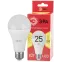 Лампа светодиодная E27 25 Вт груша теплый белый свет RED LINE LED A65-25W-827-E27 R Е27 / ЭРА