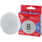                  Лампа светодиодная LED GX-8W-865-GX53 R (диод, таблетка, 8Вт, хол, GX53) (10/100/4800)
               
