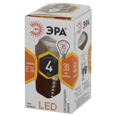 Лампа светодиодная LED R39-4W-827-E14 (диод, рефлектор, 4Вт, тепл, E14 (10/100/4200)