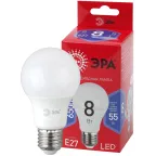 Лампа светодиодная LED 8 Вт 640Лм 6500К груша холодный E27 220-240В LED A60-8W-865-E27 Red Line
