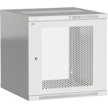 Шкаф LINEA WE 18U 600x650мм дверь перфорированная серый