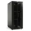 Шкаф напольный 19-дюймовый 47U 2277x800х800мм передняя и задняя распашные перфорированные двери (75%) ручка с замком крыша нового типа черный (RAL 9004) (разобранный)