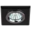 Светильник декор стекло квадрат MR16,12V/220V, 50W, хром/черный DK8 CH/BK