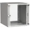Шкаф LINEA WE 9U 600x650мм дверь стекло серый