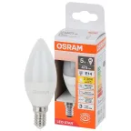                  Лампа светодиодная LED Star Свеча 5Вт (замена 40Вт), 470Лм, 2700К, цоколь E14 OSRAM
               
