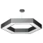 Светильник LED Geometria Hexagon SPO-123-B-40K-045 45Вт 4000K 2500Лм IP40 600*80 черный подвесной драйвер внутри