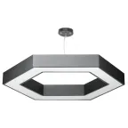                  Светильник LED Geometria Hexagon SPO-123-B-40K-045 45Вт 4000K 2500Лм IP40 600*80 черный подвесной драйвер внутри
               