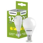                  Лампа светодиодная G45 шар 12Вт 230В 3000К E14 GENERICA
               