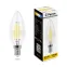 Лампа светодиодная LED 11вт Е14 теплый свеча FILAMENT