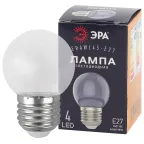                  Лампа светодиодная для Белт-Лайт диод. шар, прозр., 4SMD, 1W, E27 ERAWL45-E27 LED P45-1W-Е27
               