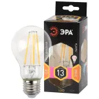                  Лампа светодиодная F-LED A60-13W-827-E27 (филамент, груша, 13Вт, тепл., Е27) (10/100/1500)
               
