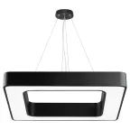                  Светильник LED Geometria Quadro SPO-161-B-40K-060 60Вт 4000К 5500Лм IP40 600х80 черный подвесной драйвер внутри
               