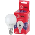 Лампа светодиодная LED P45-8W-865-E14 R (диод, шар, 8Вт, хол, E14) (10/100/3600)