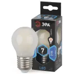                  Лампа светодиодная филаментная F-LED P45-7W-840-E27 frost (филамент, шар мат., 7Вт, нейтр, E27 (10/100/3000)
               