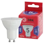                  Лампа светодиодная LED MR16-5W-865-GU10 R (диод, софит, 5Вт, хол, GU10) (10/100/2800)
               