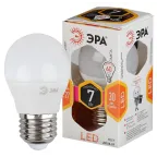                 Лампа светодиодная Эра LED P45-7W-827-E27 (диод, шар, 7Вт, тепл, E27)
               