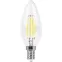Лампа светодиодная LED 9вт Е14 белый свеча FILAMENT