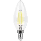 Лампа светодиодная LED 9вт Е14 белый свеча FILAMENT