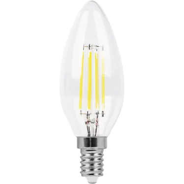 Лампа светодиодная LED 9вт Е14 белый свеча FILAMENT