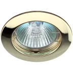                  Светильник встраиваемый литой MR16 KL1 GD 12V, 50W золото (100/2100)
               