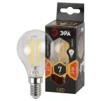                  Лампа светодиодная филаментная F-LED P45-7W-827-E14 (филамент, шар, 7Вт, тепл, E14 (10/100/2400)
               