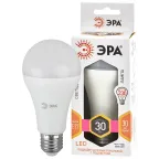 Лампа светодиодная Е27 30Вт груша теплый белый свет STD LED A65-30W-827-E27 E27 / ЭРА
