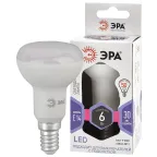                  Лампа светодиодная Е14 6Вт рефлектор холодный дневной свет STD LED R50-6W-860-E14 Е14 / ЭРА
               