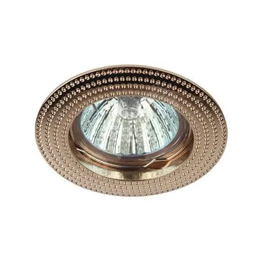 Светильник литой MR16,12V/220V, 50W золото KL55 GD