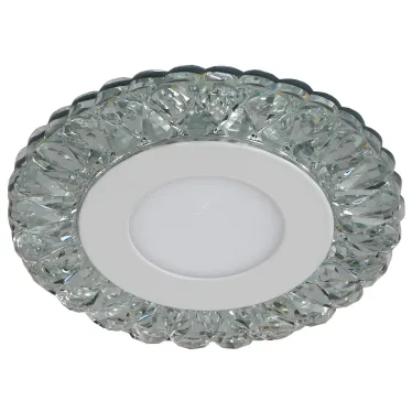 DK LED 16 SL/WH Точечные светильники светодиодный круглый белая подсветка 3+3W прозрачный/белый