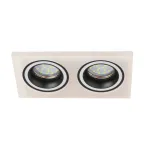 Встраиваемый светильник декоративный DK92 WH/BK MR16/GU5.3 белый/черный
