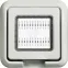 Крышка влагозащитная IP55 Idrobox серый RAL7035 2 модуля
