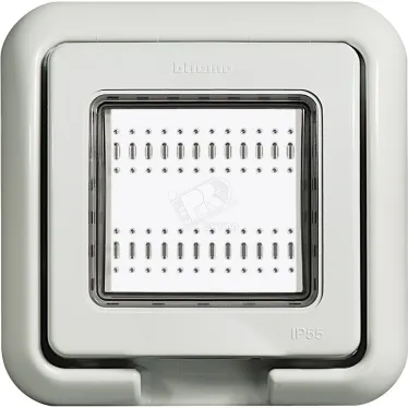 Крышка влагозащитная IP55 Idrobox серый RAL7035 2 модуля