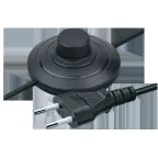                  Шнур NPS-FS01-170-2x0.5-BL 1.7м с выкл. черный Nav
               